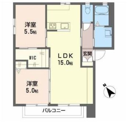 フィグタウン　Ｄ棟の物件間取画像